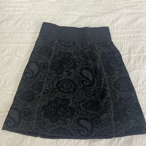 Black Paisley Sweater skirt